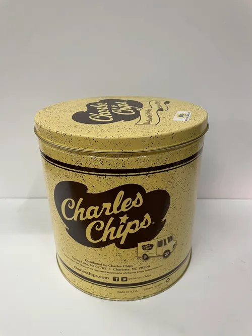 Vintage Charles Chips Tin