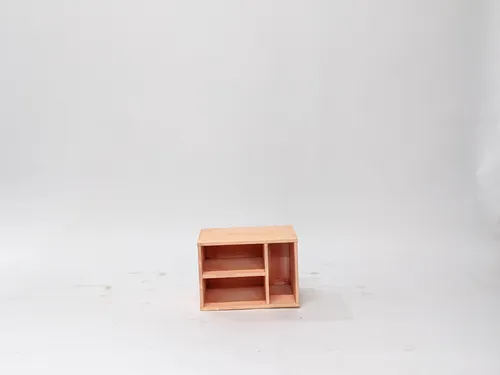 Salmon Pink Shelving Unit