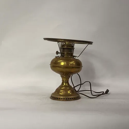 Victorian Brass Gas Table Lamp - LI348