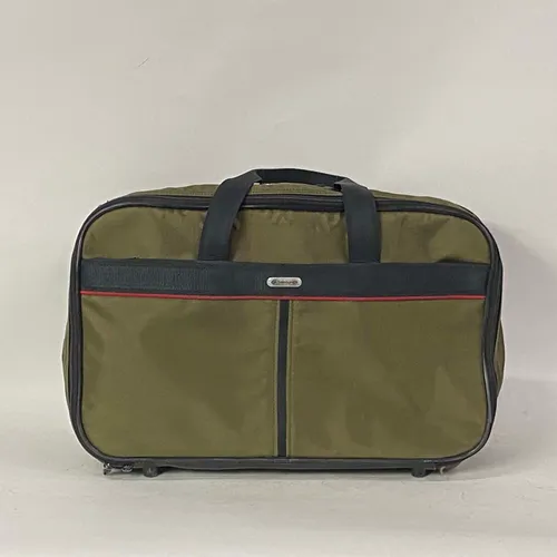 Olive Messenger Bag with Navy Straps - MO22272