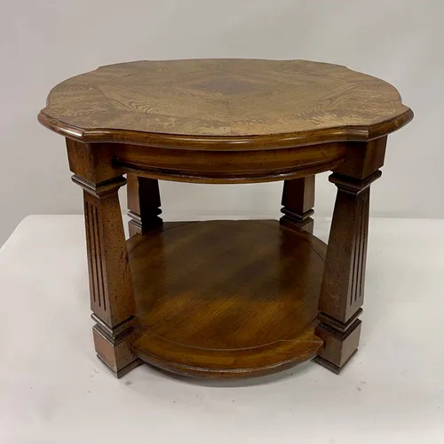 Classical 2-Tier Wood End Table - TAB329
