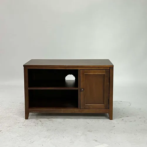 Contemporary Walnut Media Cabinet