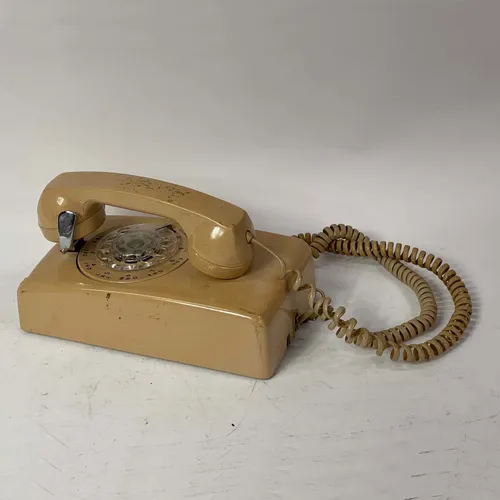 Vintage White Wall Mounted Rotary Phone - A799
