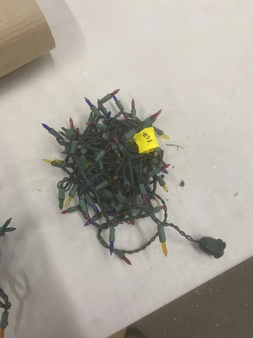 15' Green Wire Colored String Lights