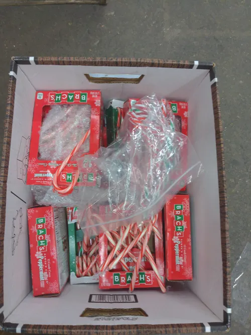 Bin of Peppermint Candy Canes