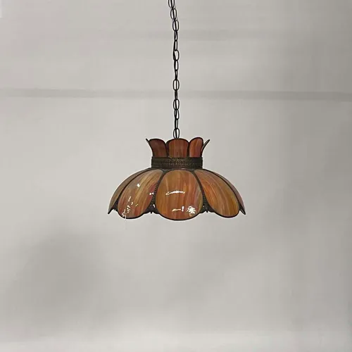 Antique Orange Glass Annabelle Pendant - LI451