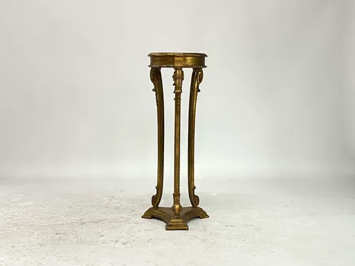 Gold Painted Regency Style Pedestal