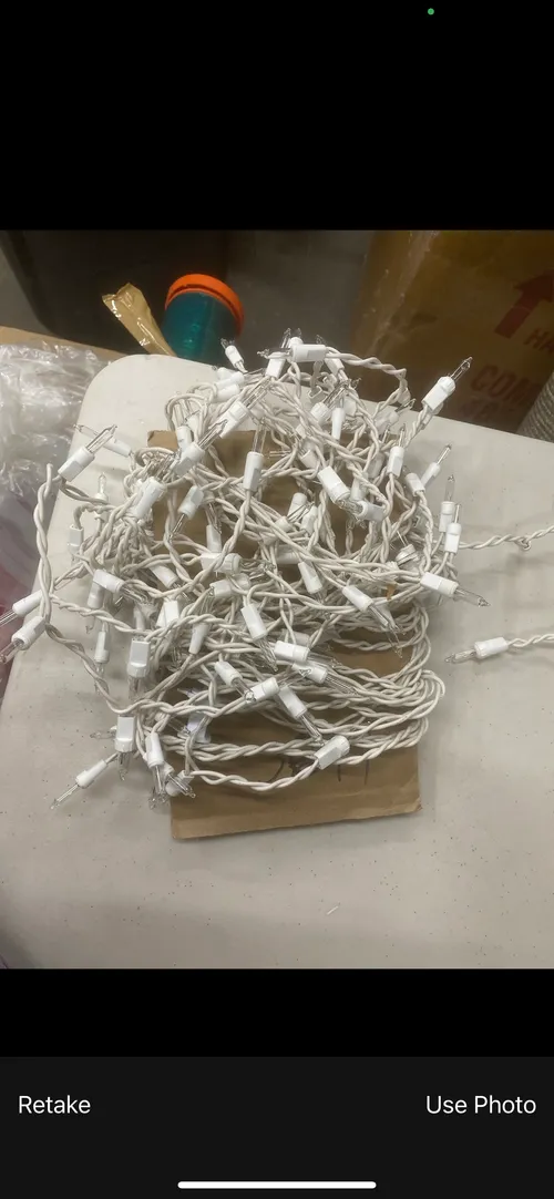 36' White Clear Icicle String Lights