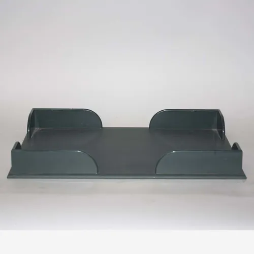 Dark Gray Wood Desk Tray - OF255