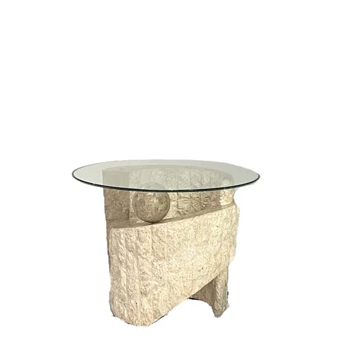 1980S Postmodern Tessellated Stone Side Table - TA228120