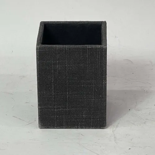 Gray Fabric Bonded Pen Holder - OFA844