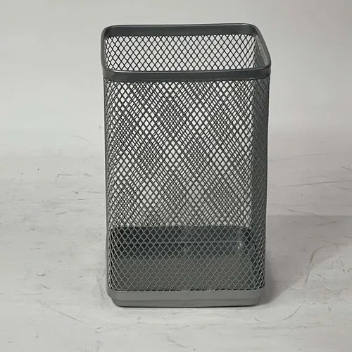 Metal Rectangular Mesh Pen Cup Holder - OFA837