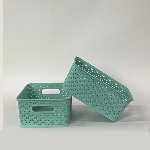 Plastic Turquoise Mini Basket - BSKT89