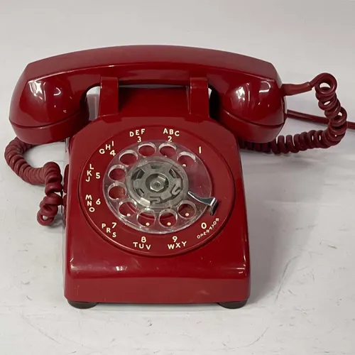 Retro Red Rotary Telephone - A804