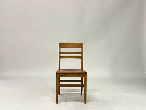 Solid Wood Straight Ladderback Side Chair