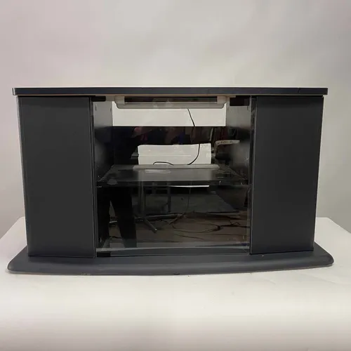 Black TV Stand Glass Doors - CGB344