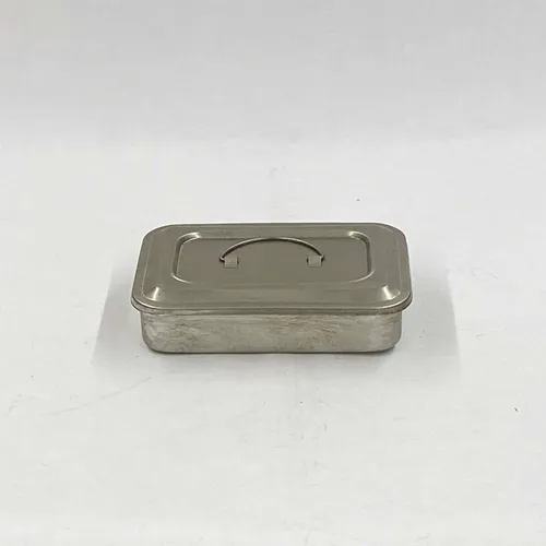 Metal Instrument Tray with Lid - MOMD71