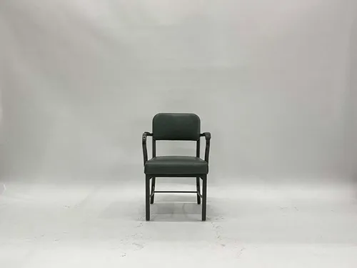 Dark Green Metal Tanker Armchair