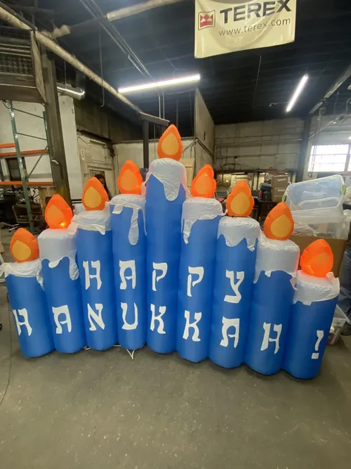 Hanukkah Menorah Candles Inflatable