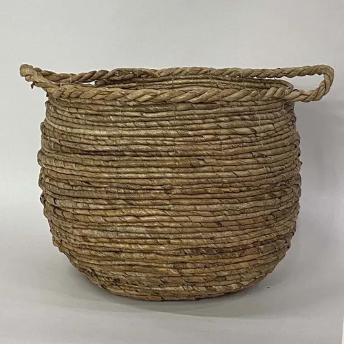 Round Woven Rope Basket With Handles - BSKT21