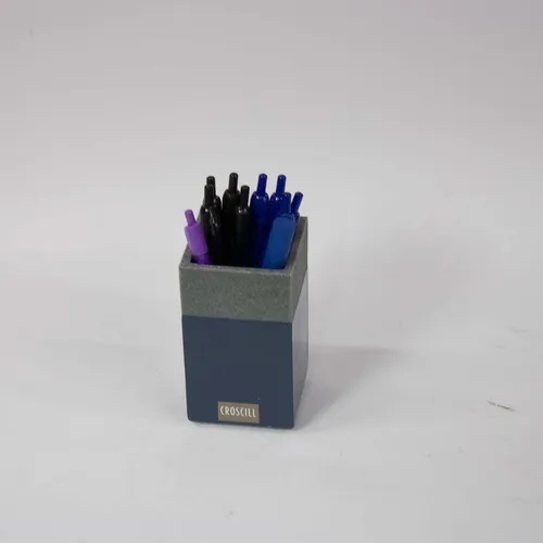 Gray & Blue Pen Cup - OFA549