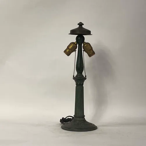 Antique Cast Iron Patina 2-Light Table Lamp - LI331