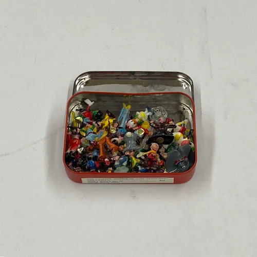 Tin Can With Assorted Action Figures - MOB193