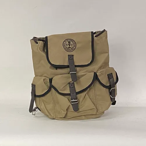Brown & Black Canvas Outdoor Backpack - MO22293