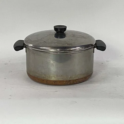 Stainless Pot & Stainless lid & Black Handle - KT179