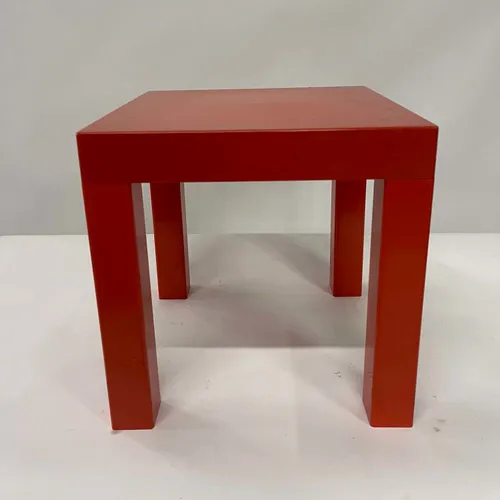 Red Plastic Side Table - TAB320