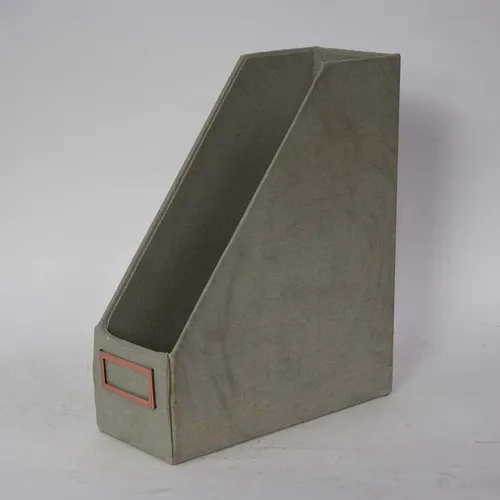 Gray Vertical File Organizer with Label Slot - OF252