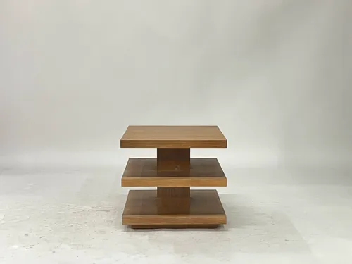 Pila Oak Veneer 3-Tiered End Table