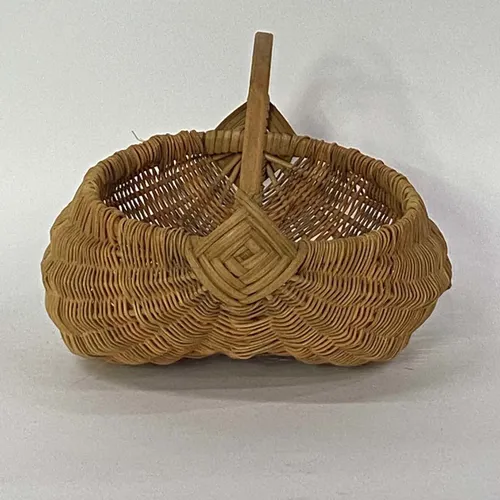 19Th Century Woven Buttocks Basket - BSKT15