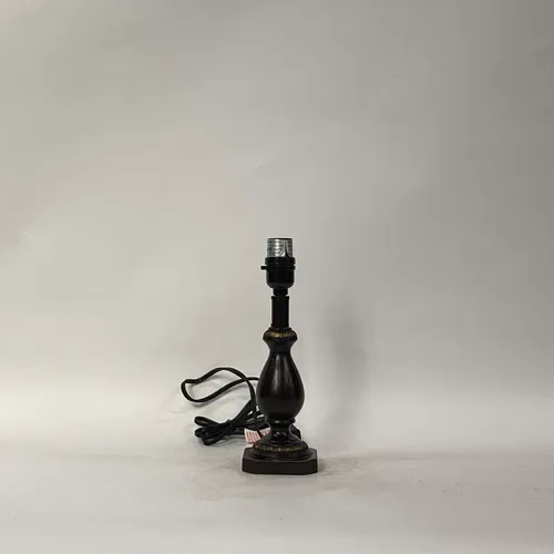 Small Brown Metal Table Lamp - LI287