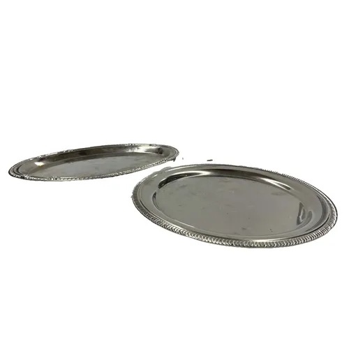 Silver Serving Trays, Set of 4 - TR470