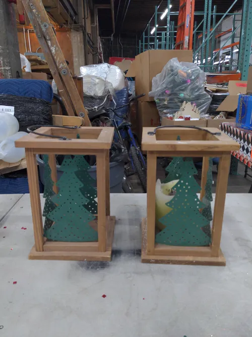 Christmas Tree Lanterns- Set of 2
