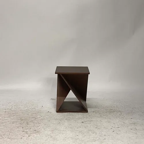 Modern Walnut Twist Side Table - TA2925