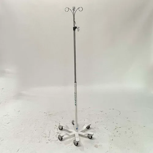 Chrome & White 6-Leg IV Pole