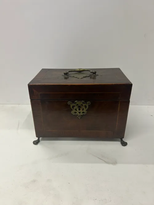 Wooden Box With Decorative Keyhole