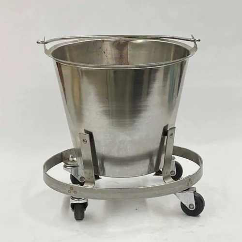 Stainless Steel Surgical Kick Bucket with Bumper - MOMD77