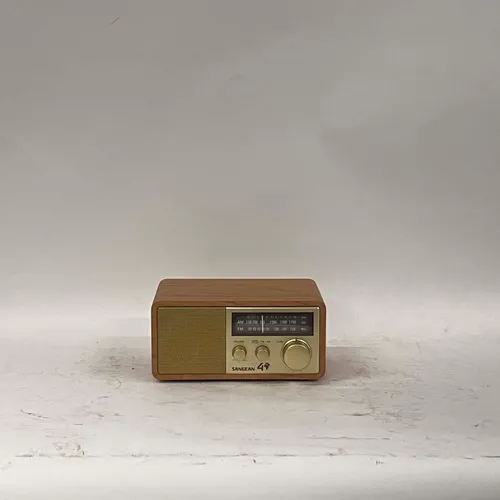 Gold Wooden Radio - MO22843