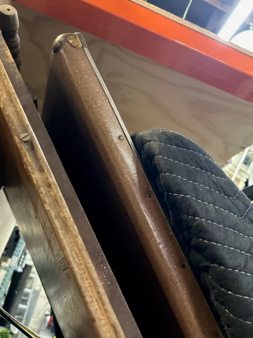 Brown Fold out Table with Side Caps 