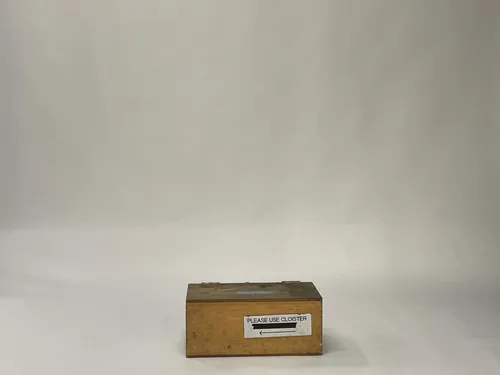 Small Rectangle Wood Box with Hinged Lid