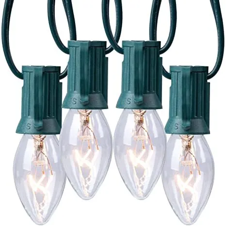 25ct Clear C9 Incandescent String Lights