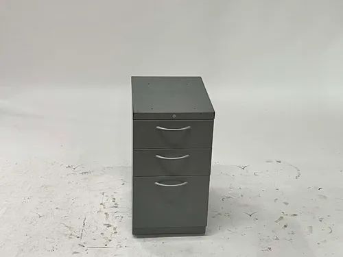Dark Gray 3-Drawer Filing Cabinet
