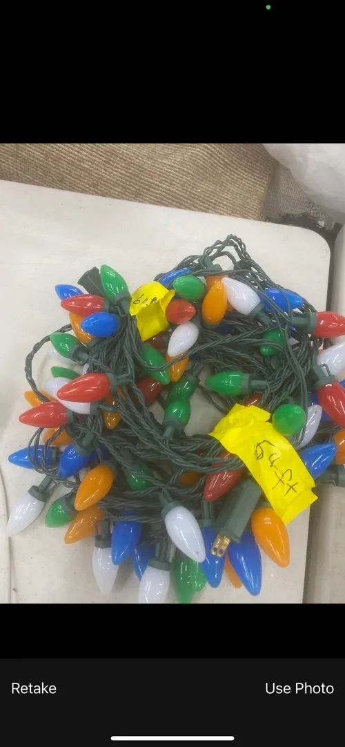 64' Green Wire Colored C9 String Lights