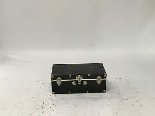 Black & Silver Footlocker Trunk