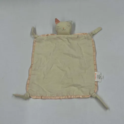 White Cat Baby Blanket Toy - MOB184