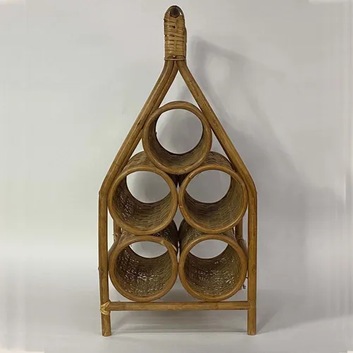 Woven Bamboo Wine Rack - BSKT22