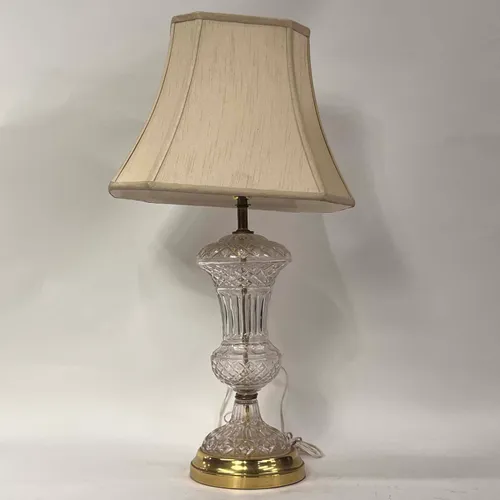Antique Baccarat Style Cut Crystal Table Lamp - LI244